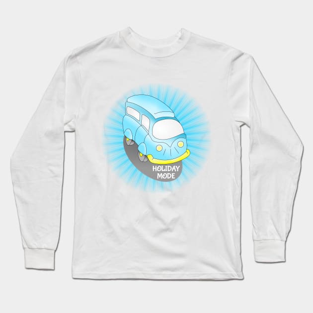 Holiday Mode Van Long Sleeve T-Shirt by mailboxdisco